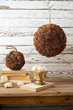 Kalalou CMH1000 Pine Cone Sphere - 10 In D