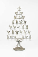 Kalalou CHE1064 Rustic Grey Metal Christmas Card Tree