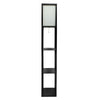 Sagebrook Home 52050 62.5" Wood Etagere / Floor Lamp, Black