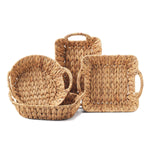 Two's Company 52313 Weavings Set of 4 Hand-Crafted Water Hyacinth Baskets