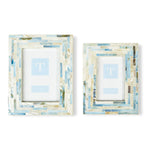 Two's Company 52353 Set of 2 Tiled MOP Photo Frame Incl 2 Sizes