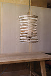 Kalalou CCG1472 Metal Ribbon Pendant Light