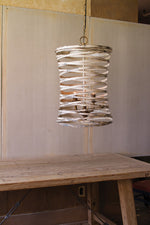 Kalalou CCG1472 Metal Ribbon Pendant Light