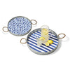 Two's Company 52969 Set of 2 Santorini Watercolor Patterned Serving Trays