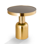 SPI Home Golden Finish Pillar End Table