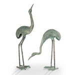 SPI Home Foraging Cranes Set of 2 Sculpture