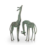 SPI Home Treetopper Giraffes Garden Sculpture – Metal Safari-Inspired Outdoor Accent