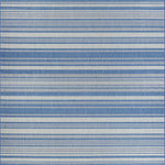 Couristan Recife Gazebo Stripe 8'6" X 8'6" Square Indoor/Outdoor  Transitional Rug