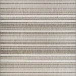 Couristan Recife Gazebo Stripe 7'6" X 7'6" Square Indoor/Outdoor  Transitional Rug