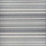 Couristan Recife Gazebo Stripe 8'6" X 8'6" Square Indoor/Outdoor  Transitional Rug