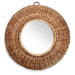 Two's Company 53150 Woven Cane Hand-Crafted Wall Mirror
