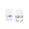 Two's Company 53192 Great White Shark Stemless Wine Glass