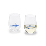 Two's Company 53192 Great White Shark Stemless Wine Glass