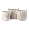 IMAX Worldwide Home Nantucket Woven Rope Baskets - Set of 3
