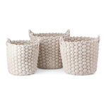 IMAX Worldwide Home Nantucket Woven Rope Baskets - Set of 3
