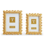 Two's Company 53268 Golden Filigree Set of 2 Scroll Pattern Photo Frames