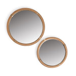 Two's Company 53424 Set of 2 Wall Mirrors with Rope Accent