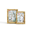 Two's Company 53438 Set of 2 Gold Faux Bamboo Photo Frames