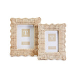 Two's Company 53476 Wicker Weave Set of 2 Photo Frames