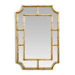 Two's Company 53502 Grand Ambitions Golden Bamboo Wall Mirror