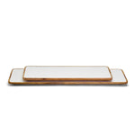 Two's Company 53554 Set of 2 Hand-Crafted Long Rectangular Serving Tray