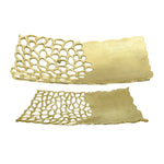 Sagebrook Home 16342-06 Set of 2 Metal 16/20'' 2 Cut-Out Plate, Gold