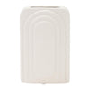 Sagebrook Home 17442-03 Dol, 7" Rectangular Vase, White