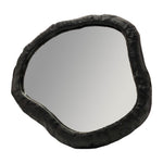 Sagebrook Home 17465 Alum, 14", Hammered Outlined Mirror, Matte Black