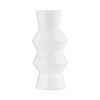 Sagebrook Home 17907-02 Ceramic, 12" Totem Vase, White