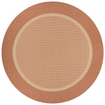 Couristan Recife Stria Texture 7'6" X 7'6" Round Indoor/Outdoor  Transitional Rug