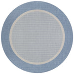 Couristan Recife Stria Texture 7'6" X 7'6" Round Indoor/Outdoor  Transitional Rug