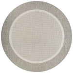 Couristan Recife Stria Texture 7'6" X 7'6" Round Indoor/Outdoor  Transitional Rug