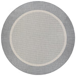 Couristan Recife Stria Texture 7'6" X 7'6" Round Indoor/Outdoor  Transitional Rug