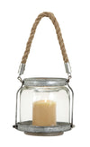 Benzara Lantern With Minimalistic Detailing For Rustic Appeal