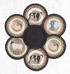 Earth Rugs TNB-344 Farmhouse Trivets in a Basket 10``x10``