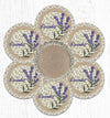 Earth Rugs TNB-611 Lavender Trivets in a Basket 10``x10``