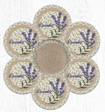 Earth Rugs TNB-611 Lavender Trivets in a Basket 10``x10``