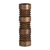 Sagebrook Home 17582-01 Wood, 14" Accordion Candle Holder, Brown
