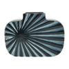 Sagebrook Home 15060-05 Ceramic, 8" Textured Vase, Nvy Blue/Cream