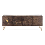 IMAX Worldwide Home Contemplar Sugar Wood and Brass Sideboard