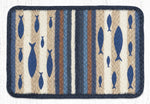 Earth Rugs V-443 Fish Oblong Printed Swatch 10``x15``