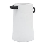 Sagebrook Home 16983 Ceramic, 9" Eared Vase, Ivory