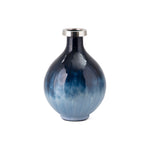 Imax Worldwide Home Comino Small Glass and Aluminum Vase