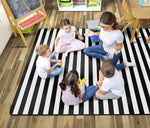 Flagship Carpets CA1888 Schoolgirl Style Simply Stylish Stripe Rug