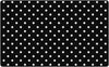 Flagship Carpets CA2021 Stylish Brights Small Black & White Polka Dots Rectangle Rug