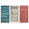 IMAX Worldwide Home Rules of Life Wall Decor - Set of 3