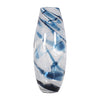 Sagebrook Home 18562-02 Glass, 17" Swirl Vase, Blue