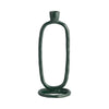 Sagebrook Home 18185-11 Metal, 10" Open Oval Taper Candleholder, Dark Gree