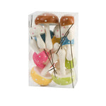 Imax Worldwide Home Twelve Enchanted Painted Assorted Mushrooms