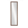 Benzara Rectangular Polystyrene Frame Over The Door Mirror, Bronze